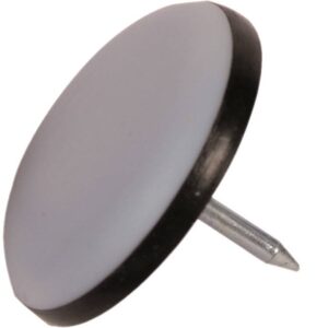 Deslizante teflón redondo con clavo