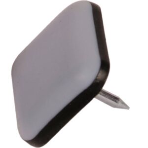 Deslizante teflón cuadrado 24mm con clavo