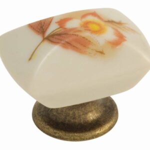 Pomo oro viejo-flor marrón